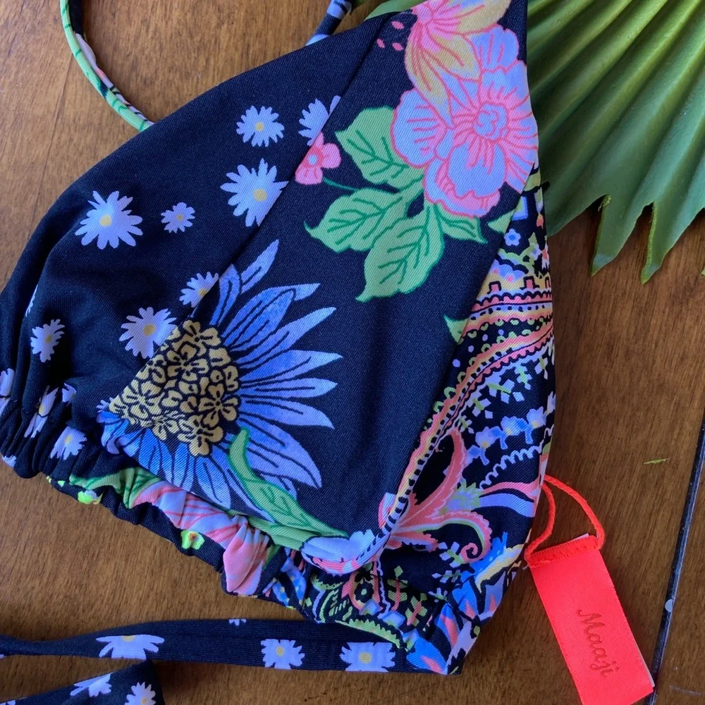 MAAJI Set - x Revolve Edge String Bikini Top & Frisky Cheeky Thong Bottom M